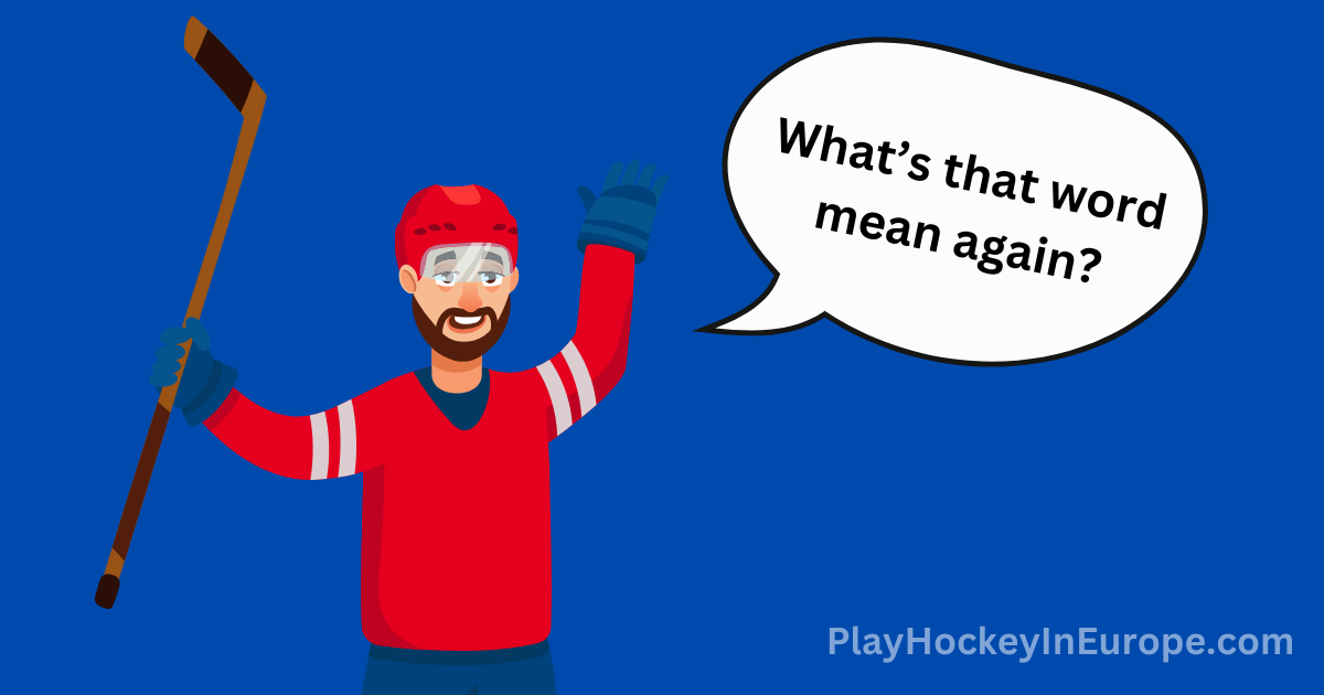 The Modern Hockey Glossary